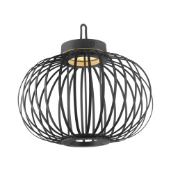 19304-18 AKUBA LAMPA STOŁOWA/ZEWNĘTRZNA BEZPRZEWODOWA CZARNY