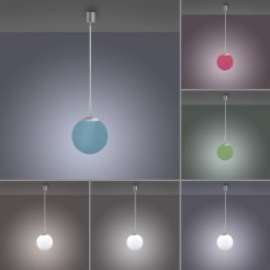 22072-55 LOLASMART-BOLO LAMPA WISZĄCA SREBRNY