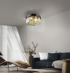 15048-18 KULUNKA LAMPA SUFITOWA CZARNY