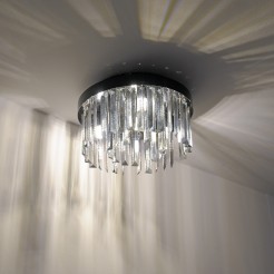 15048-18 KULUNKA LAMPA SUFITOWA CZARNY