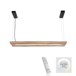 2625-79 PALMA LAMPA WISZĄCA DREWNO/CZARNY