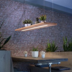 2625-79 PALMA LAMPA WISZĄCA DREWNO/CZARNY