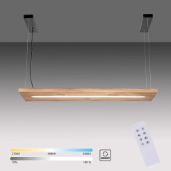 2625-79 PALMA LAMPA WISZĄCA DREWNO/CZARNY