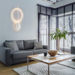 6154-55 Q-ARKOA LAMPA SUFITOWA SREBRNY