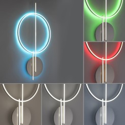 6154-55 Q-ARKOA LAMPA SUFITOWA SREBRNY