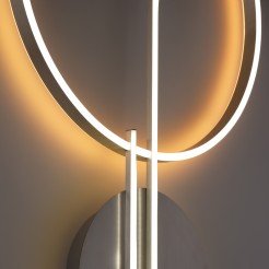 6154-55 Q-ARKOA LAMPA SUFITOWA SREBRNY