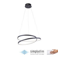 2472-18 ROMAN LAMPA WISZĄCA CZARNY