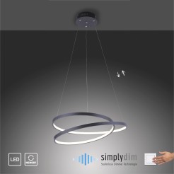 2472-18 ROMAN LAMPA WISZĄCA CZARNY