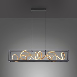 2416-18 SELINA LAMPA WISZĄCA CZARNY/ZŁOTY
