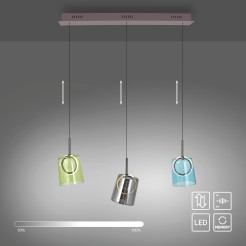 2542-70 ZULA LAMPA WISZĄCA MULTIKOLOR