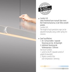 2577-95 ADRIANA ROUND LAMPA WISZĄCA ALUMINIUM