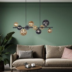 2583-18 POPSICLE LAMPA WISZĄCA SMOKY/BURSZTYN