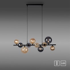 2583-18 POPSICLE LAMPA WISZĄCA SMOKY/BURSZTYN