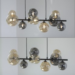 2583-18 POPSICLE LAMPA WISZĄCA SMOKY/BURSZTYN