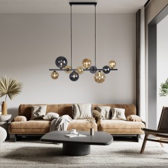 2583-18 POPSICLE LAMPA WISZĄCA SMOKY/BURSZTYN