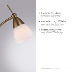400-11 PINO LAMPA PODŁOGOWA MOSIĄDZ