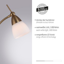 400-11 PINO LAMPA PODŁOGOWA MOSIĄDZ