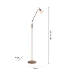400-11 PINO LAMPA PODŁOGOWA MOSIĄDZ