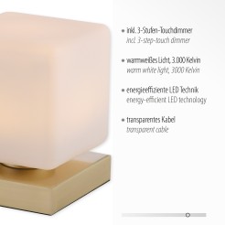4036-60 DADOA LAMPA STOŁOWA MOSIĄDZ