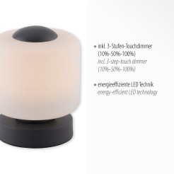 4037-13 BOTA LAMPA STOŁOWA ANTRACYT