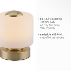 4037-60 BOTA LAMPA STOŁOWA MOSIĄDZ