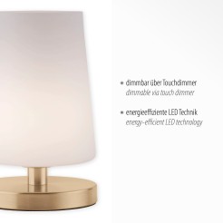 4146-60 SONJA LAMPA STOŁOWA MATOWY MOSIĄDZ