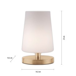 4146-60 SONJA LAMPA STOŁOWA MATOWY MOSIĄDZ