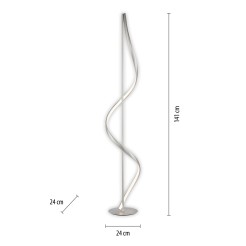438-55 Q-SWING LAMPA PODŁOGOWA SREBRNY