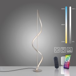 438-55 Q-SWING LAMPA PODŁOGOWA SREBRNY
