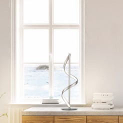 4385-55 Q-SWING LAMPA STOŁOWA SREBRNY