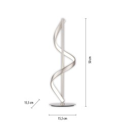 4385-55 Q-SWING LAMPA STOŁOWA SREBRNY