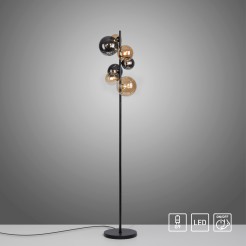 585-18 POPSICLE LAMPA PODŁOGOWA SMOKY/BURSZTYN