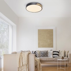 6071-18 Q-BILA LAMPA SUFITOWA CZARNY/DREWNO