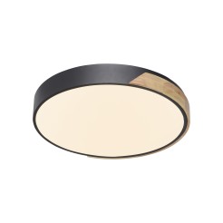 6071-18 Q-BILA LAMPA SUFITOWA CZARNY/DREWNO