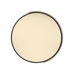 6071-18 Q-BILA LAMPA SUFITOWA CZARNY/DREWNO