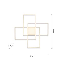 6073-18 Q-ASMIN LAMPA SUFITOWA CZARNY
