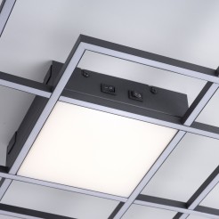 6073-18 Q-ASMIN LAMPA SUFITOWA CZARNY
