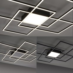 6073-18 Q-ASMIN LAMPA SUFITOWA CZARNY