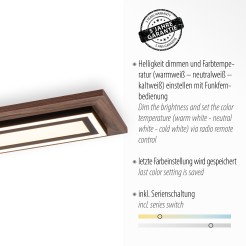6142-79 PALMA LAMPA SUFITOWA DREWNO