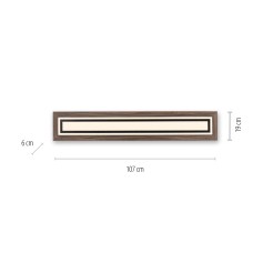 6142-79 PALMA LAMPA SUFITOWA DREWNO