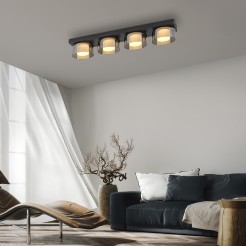 6164-18 RIKA LAMPA SUFITOWA CZARNY