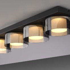 6164-18 RIKA LAMPA SUFITOWA CZARNY