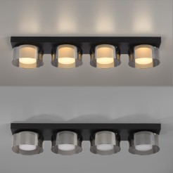 6164-18 RIKA LAMPA SUFITOWA CZARNY