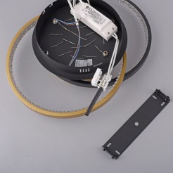 6267-68 ROTAZO LAMPA SUFITOWA CZARNY/MOSIĄDZ