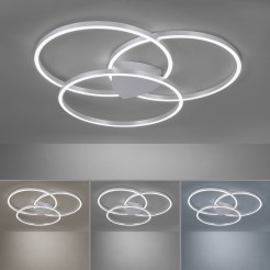 6579-95 Q-KATE LAMPA SUFITOWA STALOWY