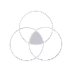 6579-95 Q-KATE LAMPA SUFITOWA STALOWY