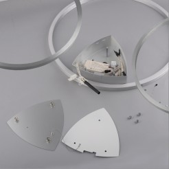 6579-95 Q-KATE LAMPA SUFITOWA STALOWY