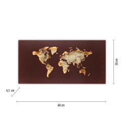 9056-48 MAP KINKIET RDZA/ZŁOTY
