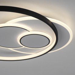 6392-16 MAILAK LAMPA SUFITOWA CZARNY/BIAŁY