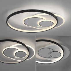 6392-16 MAILAK LAMPA SUFITOWA CZARNY/BIAŁY